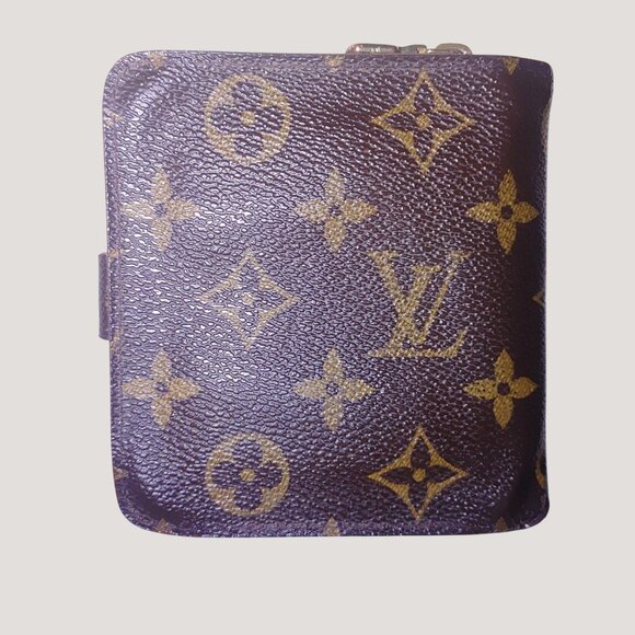 Louis Vuitton Wallet Monogram Compact Brown Leather Snap Closure Zip Coin Pocket - Picture 2 of 13